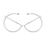 Sterling Silver Plain Intersecting Earing (ER-1240)