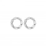 Sterling Silver CZ Mini Circle of Life Studs (ST-1269)