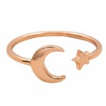 Sterling Silver Star and Moon Ring (R-1460-R)