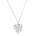 Sterling silver Rhodium Plated Family Tree Necklace (N-1346)