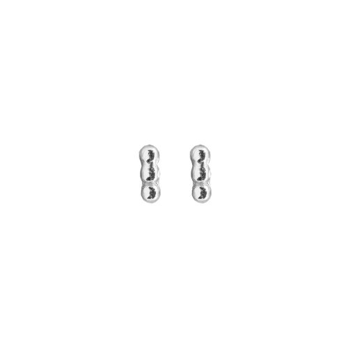 Sterling Silver Triple Ball Studs (ST-1435)