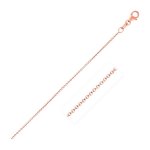 14K Pink Gold Cable Link Chain 1.1mm (RC002)