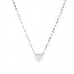 Plain 10K Gold Thick Heart Necklace (GC-10-1174)