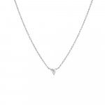 Diamond 14K Gold Triple-Stone Necklace (GC-14-1003)