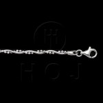 Silver Fancy Chain Assorted Bead&Snake 3mm Anklet (TS-1)