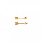 Plain 10k Gold Mini Arrow Studs (GE-10-1152)