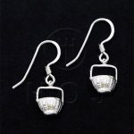 Silver Plain Dangle Earrings (ED4687P)