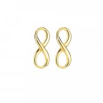 Sterling Silver Plain Infinity Studs (ST-1396)