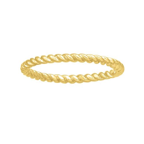 10K  Plain Gold Rope Ring (GR-10-1092)