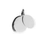 Silver Double Oval Dog-Tag Pendant (DT-O-103)