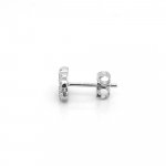 Sterling Silver Chanel Inspired CZ Studs (ST-1406)