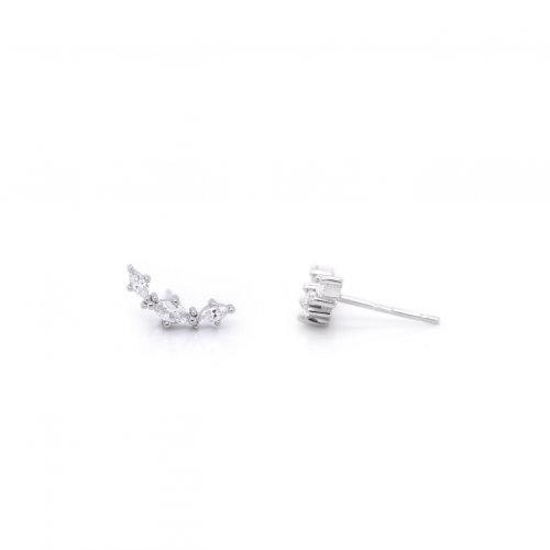 Sterling Silver Mini Marquise Ear Climber (ST-1454)