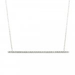 Diamond 10K Gold Long Bar Necklace .18CTW (GC-10-1169)