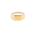 Plain 10K Gold Signet Ring (GR-10-1072)