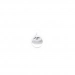 Sterling Silver Extra Mini Circle Dog Tag Pendant (DT-C-122)