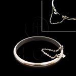 Sterling Silver Plain Bangle Baby 45mm (BB-104)