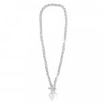 Silver Tiffâny Inspired Dangling Heart Fancy Chain TH-1 (LIGHT)