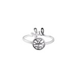 Sterling Silver Plain Double-Sided Tree of Life Ring (R-1551)