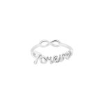 Sterling Silver Plain Double-Sided Infinity Forever Ring (R-15452)