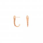 Sterling Silver Textured Snake Studs (ST-1493)