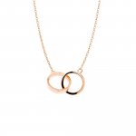10K Gold Small Interlocking Ring Necklace (GC-10-1176)