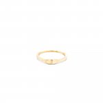 10K Yellow Gold Mini Oval Signet Ring (GR-10-1093)