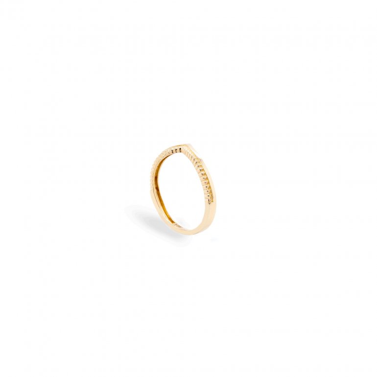 10K Yellow Gold Mixed Texture Pointed Ring (GR-10-1094) - House of ...