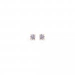 14K Gold Earrings Round CZ Stud 1.5mm (G-CZ-1.5-14K)