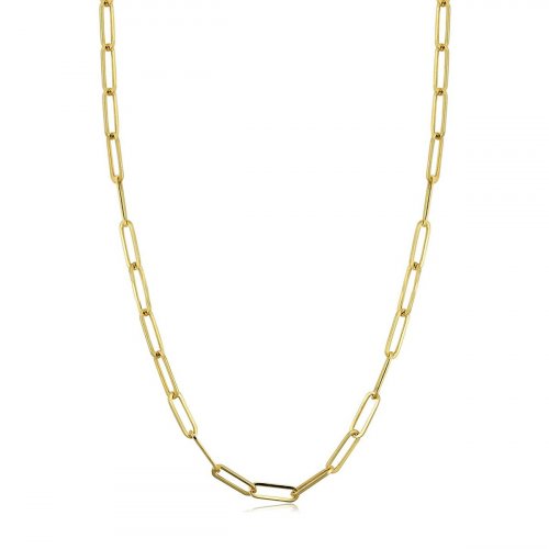 14k Yellow Gold Paperclip Chain 2.6mm (GC-14-1004)