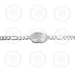 Silver Curb 220 Medical Alert Bracelet(GD-220-MED-RH)