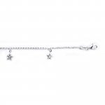 Sterling Silver Starfish Anklet (ANK-1076)