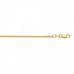 Sterling Silver Gold Plated Basic Chain Wheat 01 (SPIGA35G) 1mm