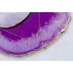 Plain 10K Gold Interlocked Circle Necklace (GC-10-1173)