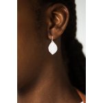 Sterling Silver Stamped Leaf Earrings (ER-1249)