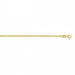 Sterling Silver Gold Plated Curb Chain (GD35-G) 1.2mm