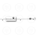 Sterling Silver Fancy Ball Anklet (ANK-1088)