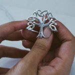 Sterling Silver Tree of Life Brooch Pin (PIN-100)