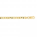 Sterling Silver Plated Flat Curb Choker  (CH-1012)