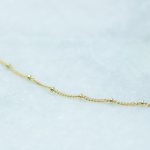 Sterling Silver Gold Plated Satellite Fancy Chain (SAT1-G)