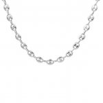 Sterling Silver Plain Hollow Puffed Gucci 8mm Chain (PGUCCI-100)