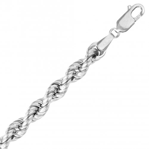 Silver Basic Chain Rope Hollow