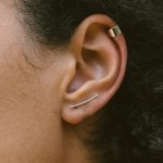 Sterling Silver Plain Ear Cuffs (ER-1202)