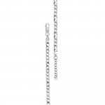 Sterling Silver Gold Vermeil Flat Curb 100 Chain Bracelet 4.3mm (BR-1376)
