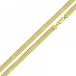 14K Gold Plated Herring Bone 80 Chain 3.5mm (HB80-G)