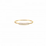 14k Yellow Gold Sleeved Pave Diamond Ring (GR-14-1010)