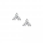 Sterling Silver CZ Cluster Prong Stud (ST-1512)