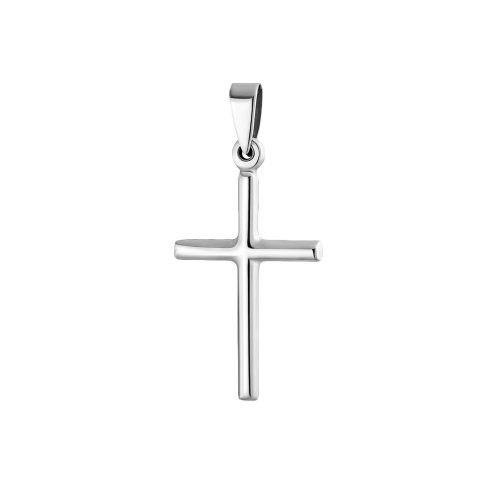 Silver Plain Cross Pendant (CR-1049)