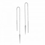 Sterling Silver Plain Threader Earring (ER-1342)