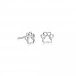 Sterling Silver Paw Print Studs (ST-1522)
