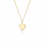 10K Gold Delicate Shield Necklace (GC-10-1182)